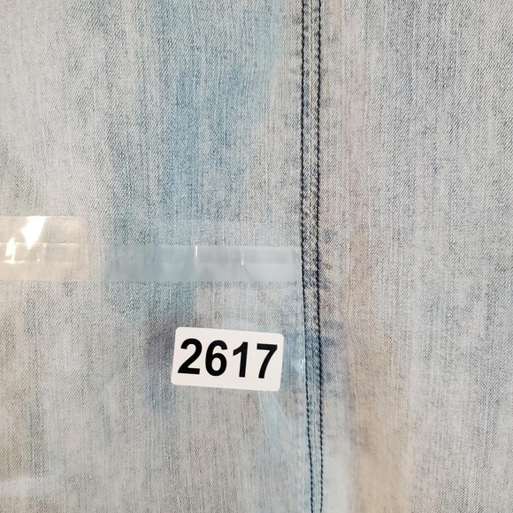 Vintage American Eagle Shirt Womens Small Denim Pearl Snap Western‎ Fade Cowgirl - Picture 9 of 9